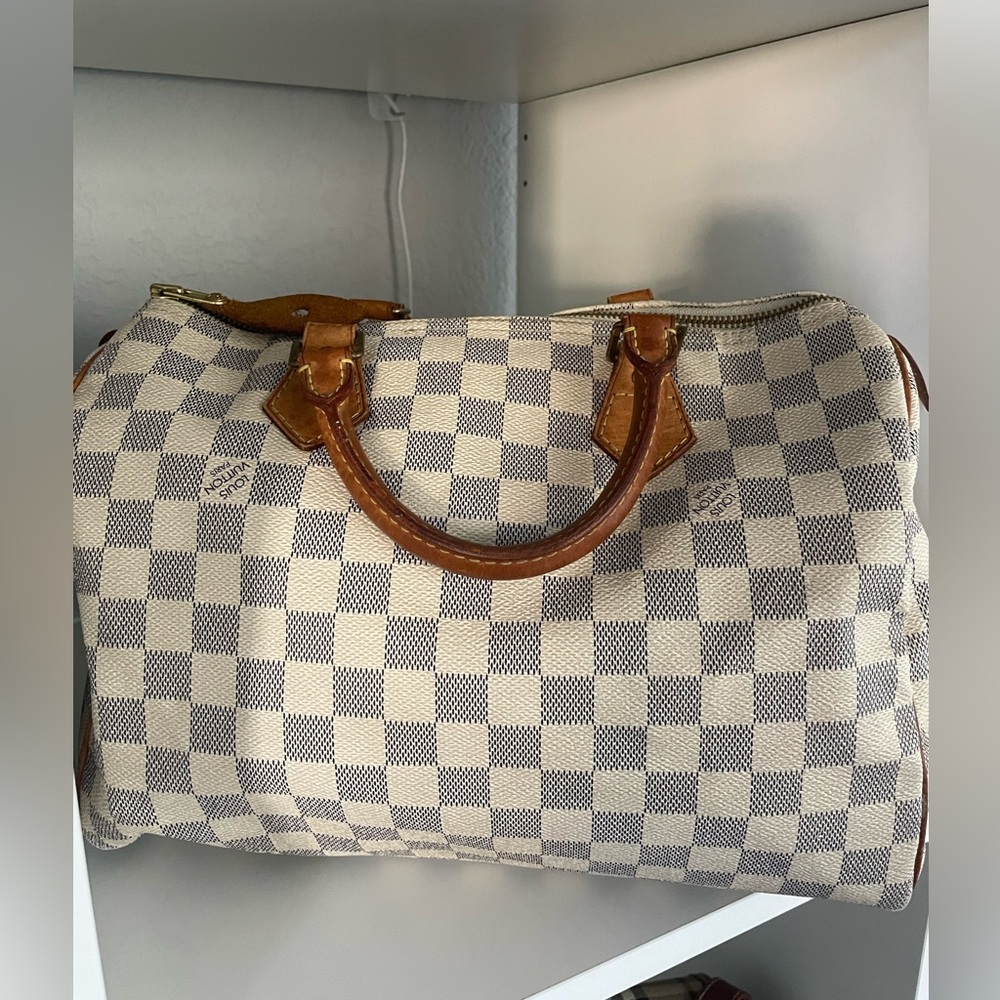 Louis Vuitton speedy 30 in damier azur